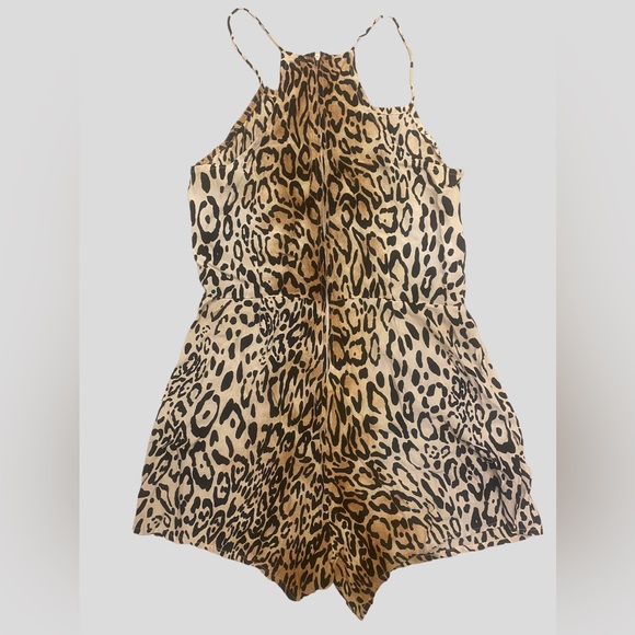 Motel Rocks Leopard Romper - Picture 2 of 6
